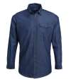 PR222 Premier Jeans Stitch Denim Shirt INDIGO DENIM colour image